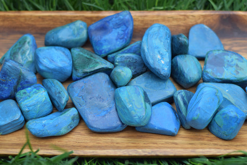 Azurite Tumbles