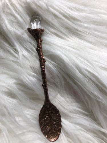 Antique Crystal Tipped Teaspoon