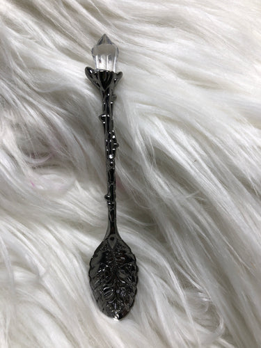 Silver Crystal Tipped Teaspoon